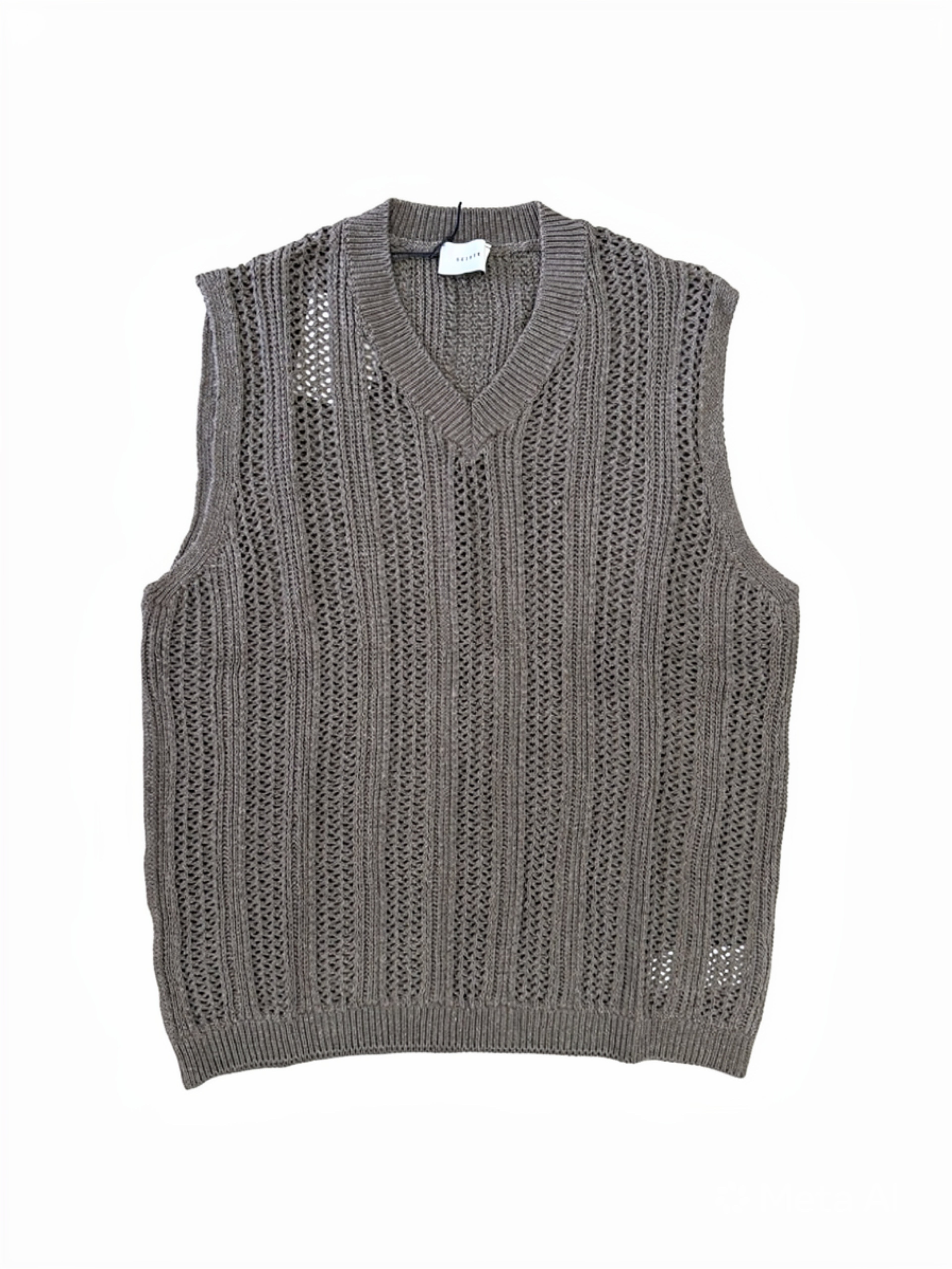 GILET IN MAGLIA A RETE