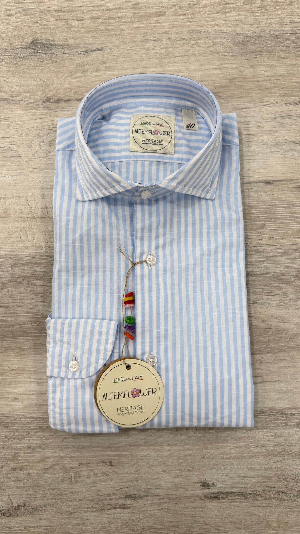 CAMICIA IN COTONE FIAMMATO
