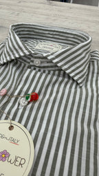 CAMICIA IN COTONE FIAMMATO